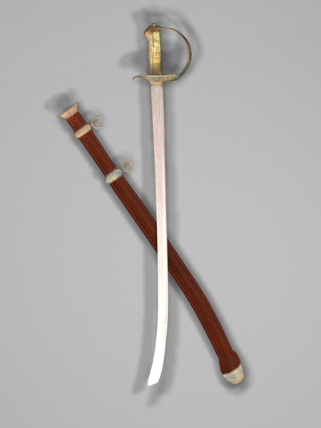 weapons cavalry saber 3d max - cavalry saber 1879  by Poliovale